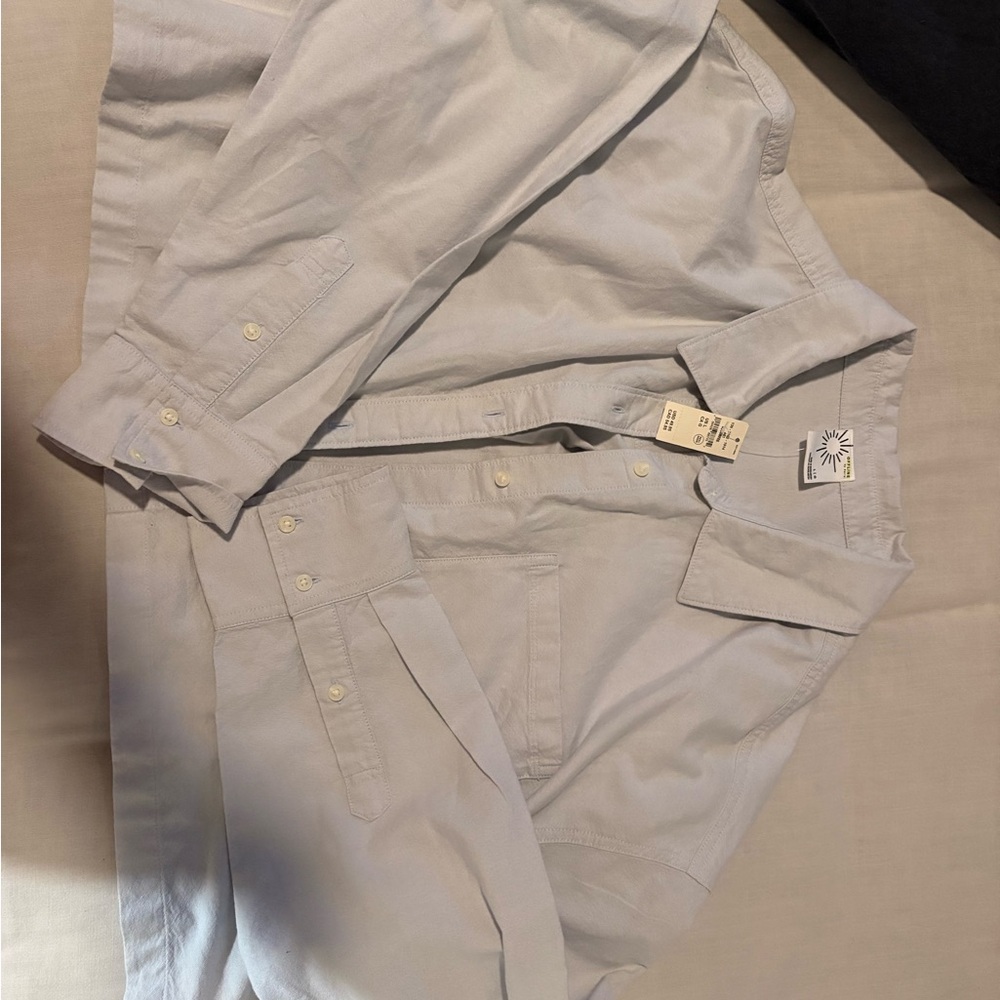 aerie Light Blue Button-Down Women's Shirt